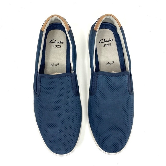 Clarks Newood Easy in Denim Blue Nubuck - Picture 4 of 7